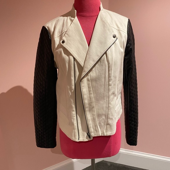 Walter Baker Jackets & Coats Walter Baker Canvas Faux Leather